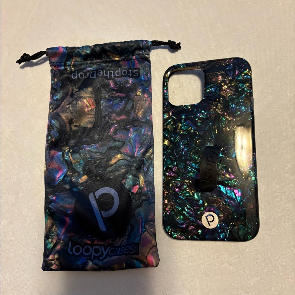 Loopy Case Black Phone Case with Protective Edges